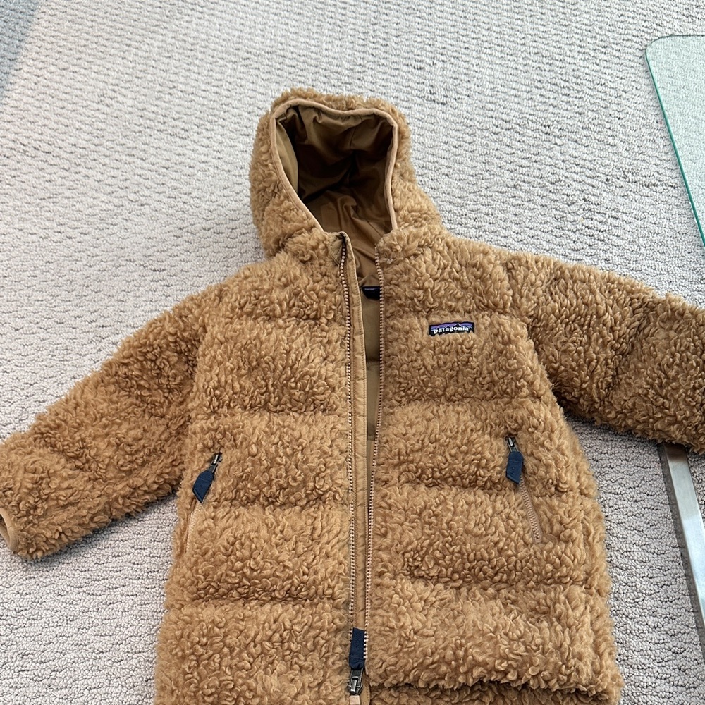Patagonia Tan Sherpa Fleece Jacket